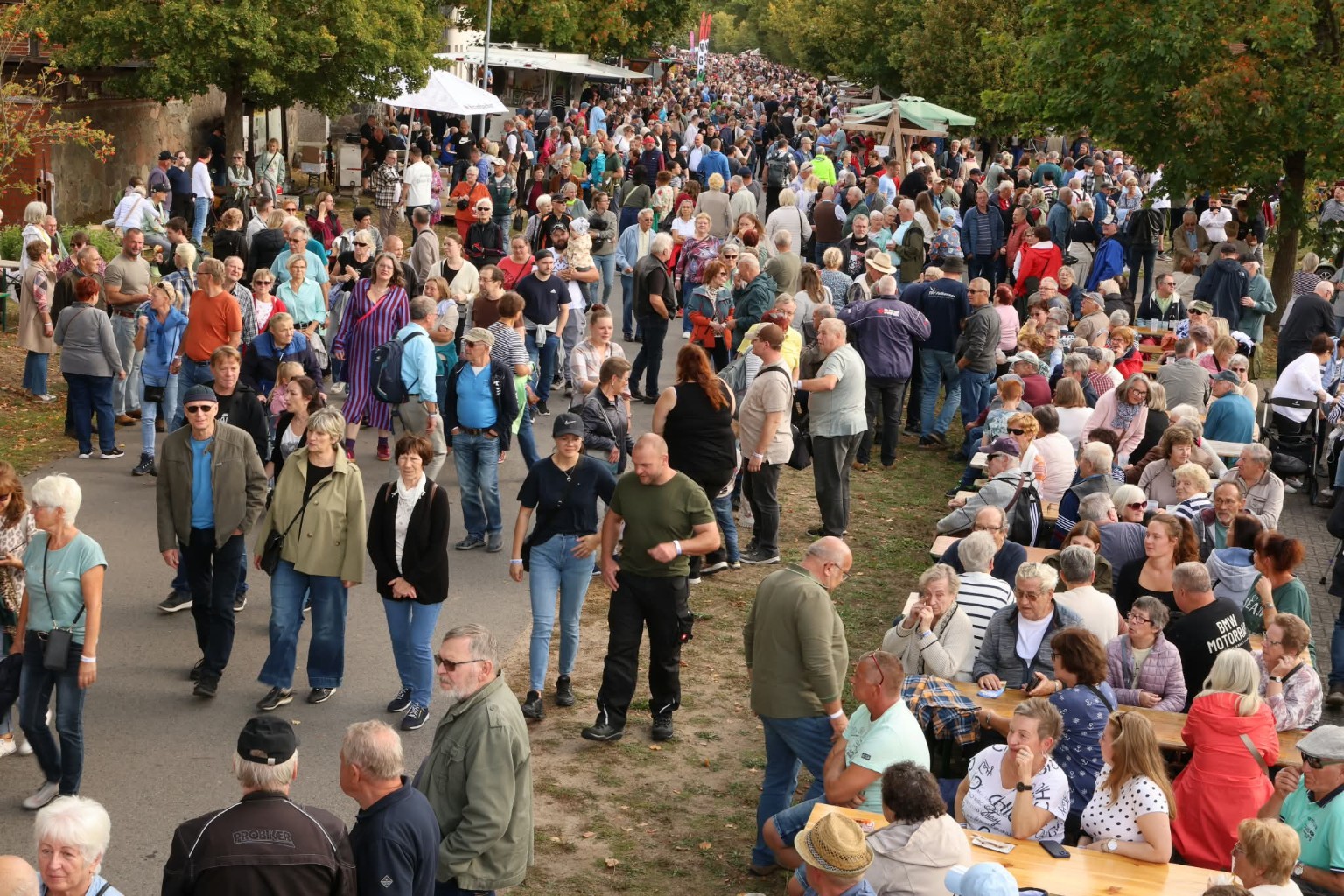 Großes Publikum beim Jubiläums-Erntedankfest